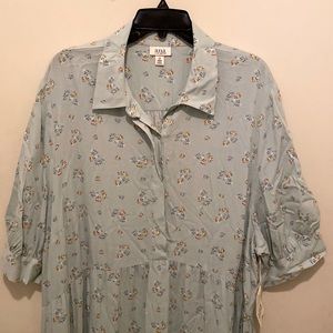 NWT Green Floral Maxi Dress